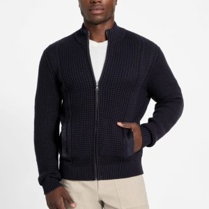 Eco Ryder Waffle-Knit Cardigan
