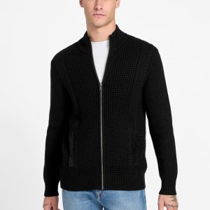 Eco Ryder Waffle-Knit Cardigan