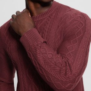 Eco Noah Crewneck Celtic Cable-Knit Sweater