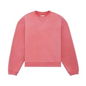 distressed logo crewneck