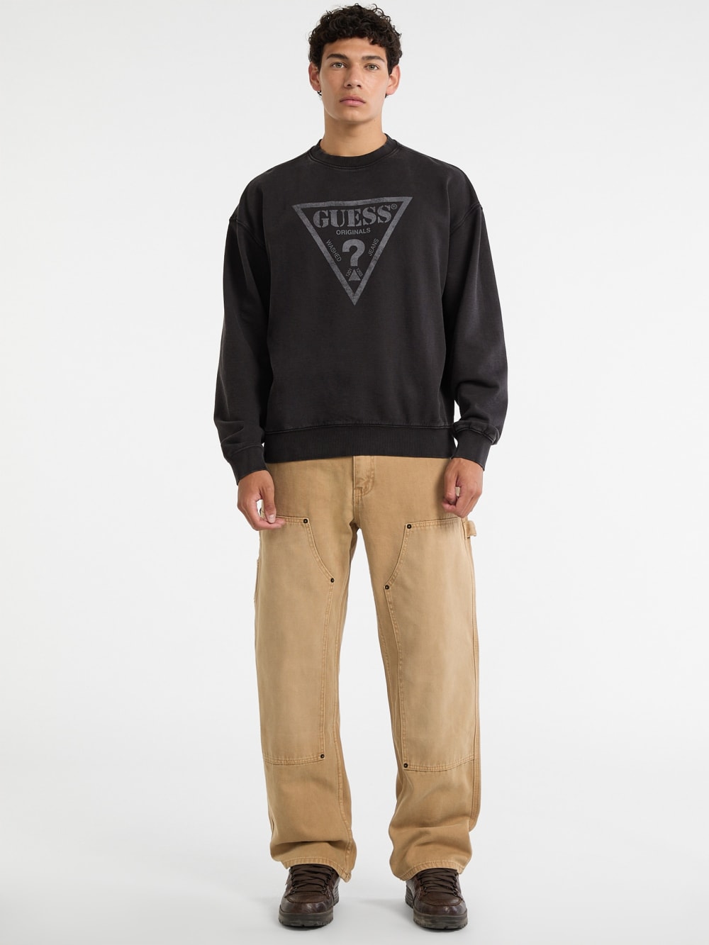 GUESS Originals Eco Vintage Triangle Crewneck - Image 2
