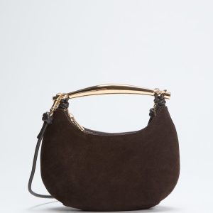 Victoria Leather Mini Hobo Bag