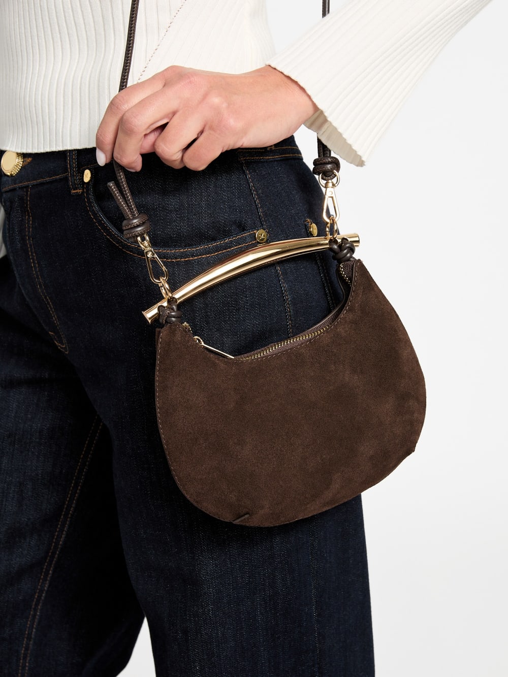 Victoria Leather Mini Hobo Bag - Image 2