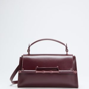 Iris Bamboo Leather Satchel