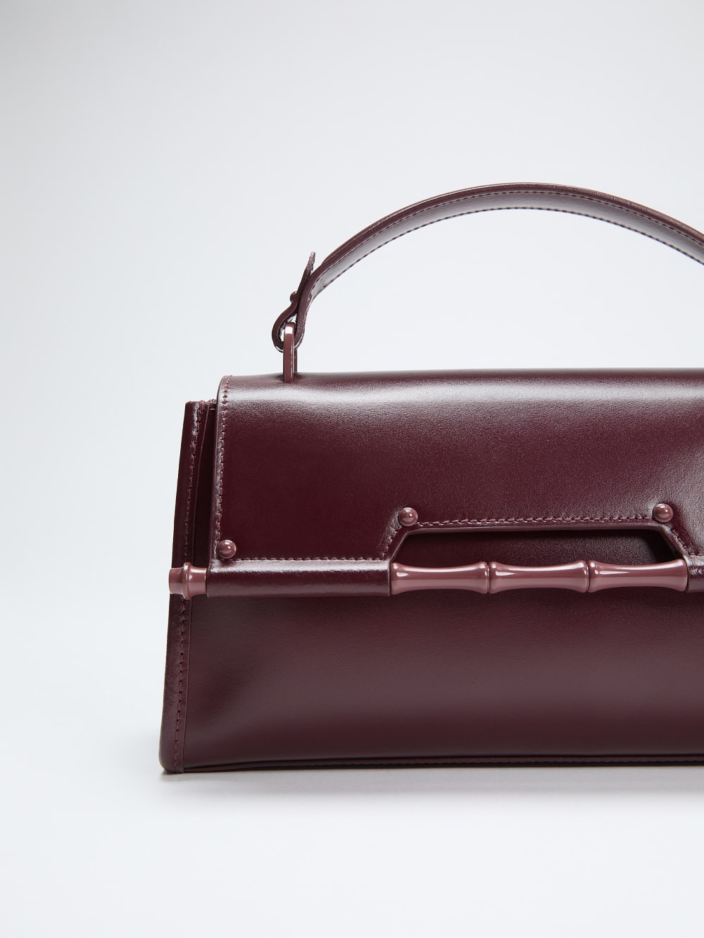 Iris Bamboo Leather Satchel - Image 5