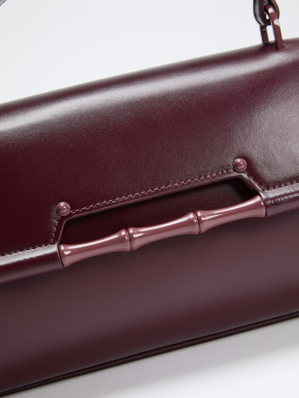 Iris Bamboo Leather Satchel - Image 6