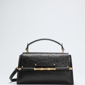 Iris Bamboo Mini Leather Satchel