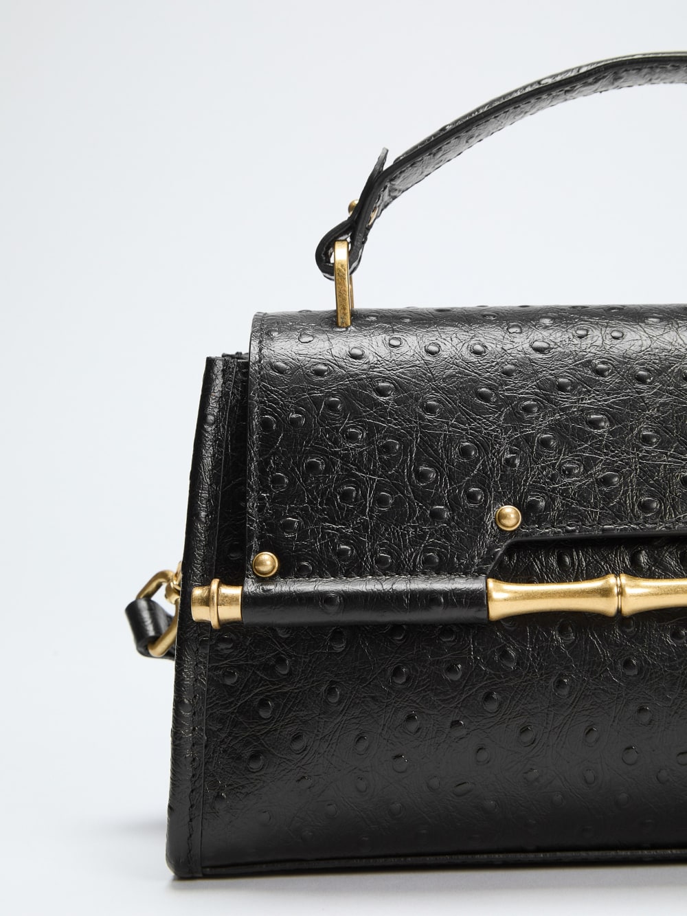 Iris Bamboo Mini Leather Satchel - Image 6