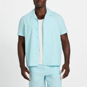 Linen-blend shirt